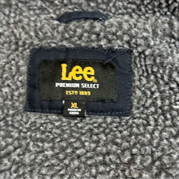 Lee Black Sherpa Canvas Vest XL - Picture 7 of 9
